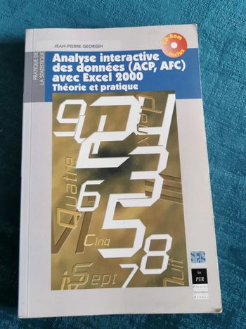 Analyse interactive des données (ACP, AFC) avec Excel 2000, Théorie et pratique