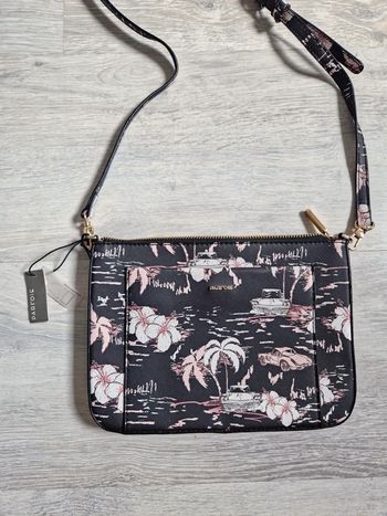 Très joli sac à bandoulière neuf avec étiquette Parfois palmiers fleurs et voitures