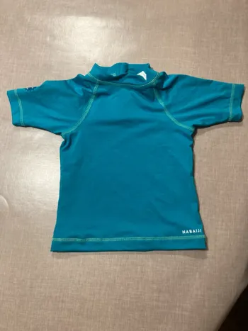 -shirt anti-UV bébé Nabaiji turquoise – 18 mois, protection UPF 50+
