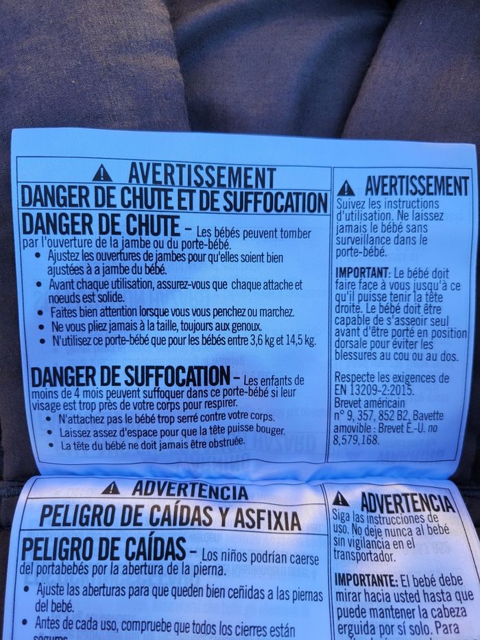 Porte bébé infantino - photo numéro 3