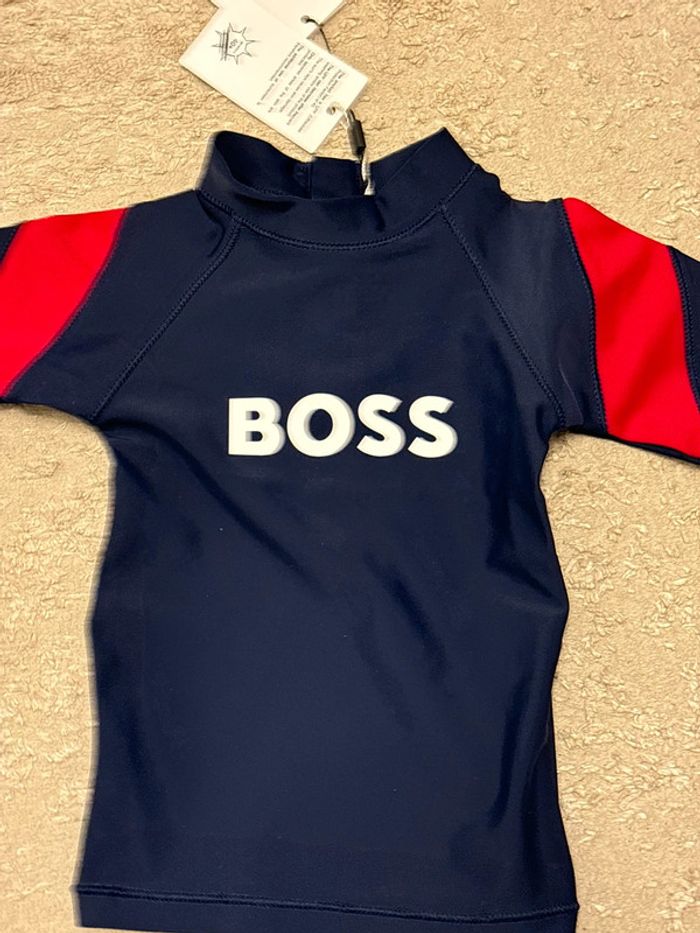 Haut t-shirt maillot de bain pour bébé garçon 6 mois BOSS - photo numéro 3