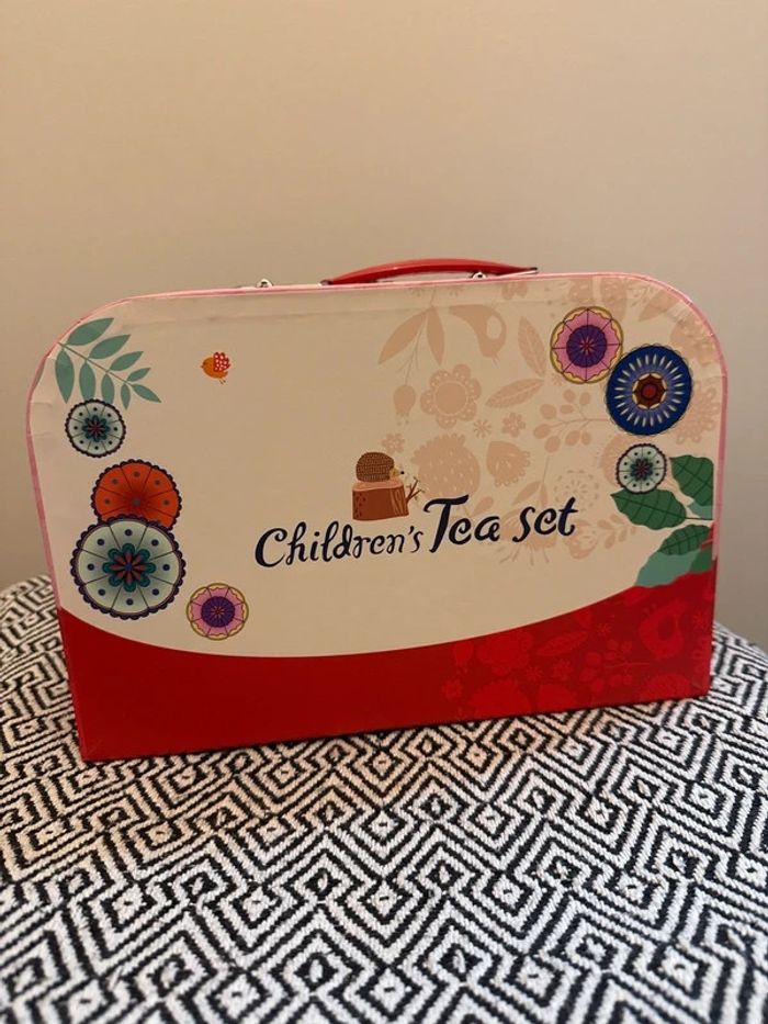 WDK - Dînette en métal fleurie 15 pièces - Tea set dès 3 ans - photo numéro 2