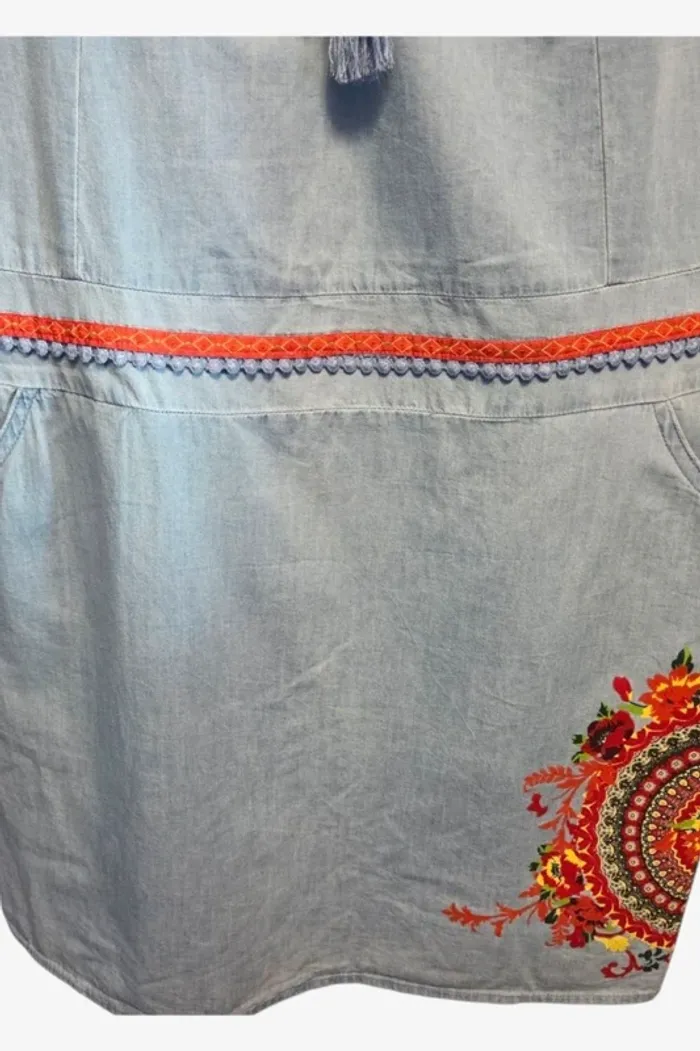 Jolie robe d'été en jean léger T42 Coline - photo numéro 4