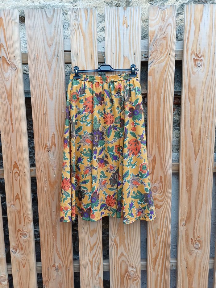 Jolie jupe longue vintage Devernois taille 38 - photo numéro 2