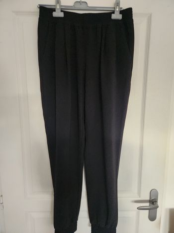 Pantalon jogging élégant noir PROMOD.