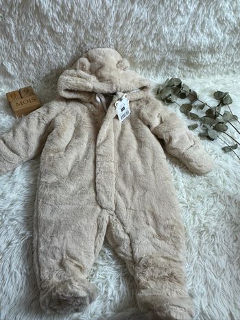 Combipilote beige en fourrure taille 9 mois Sergent Major 