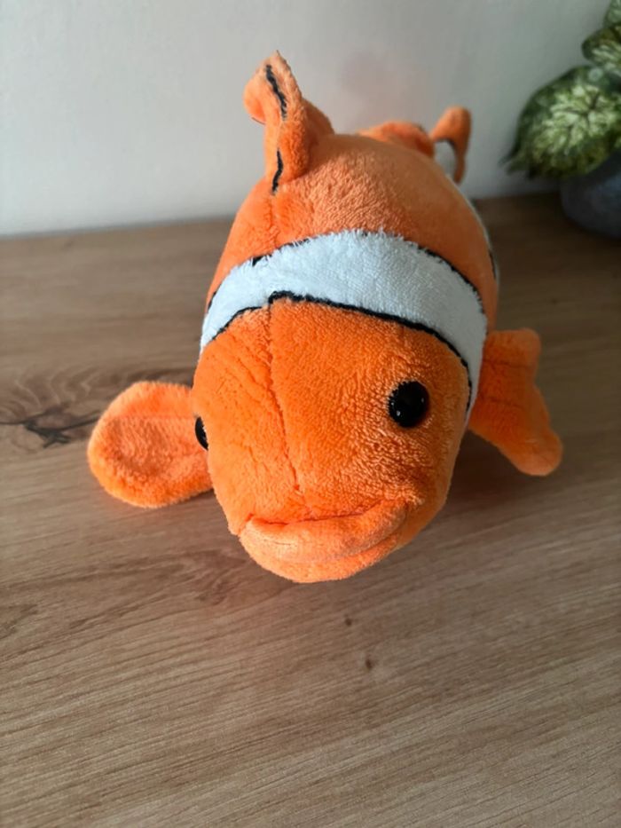Doudou peluche poisson orange blanc nemo nature planet - photo numéro 3