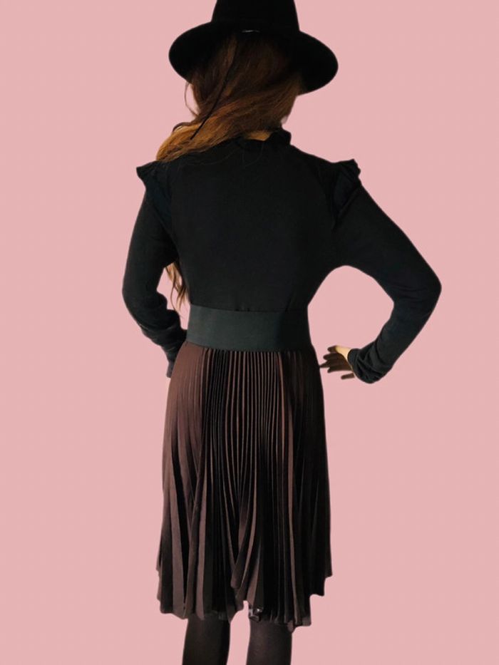 🖤🍁Robe d’automne whimsigoth witchy dark romantic style Cop Copine dress🍁🤎 - photo numéro 8