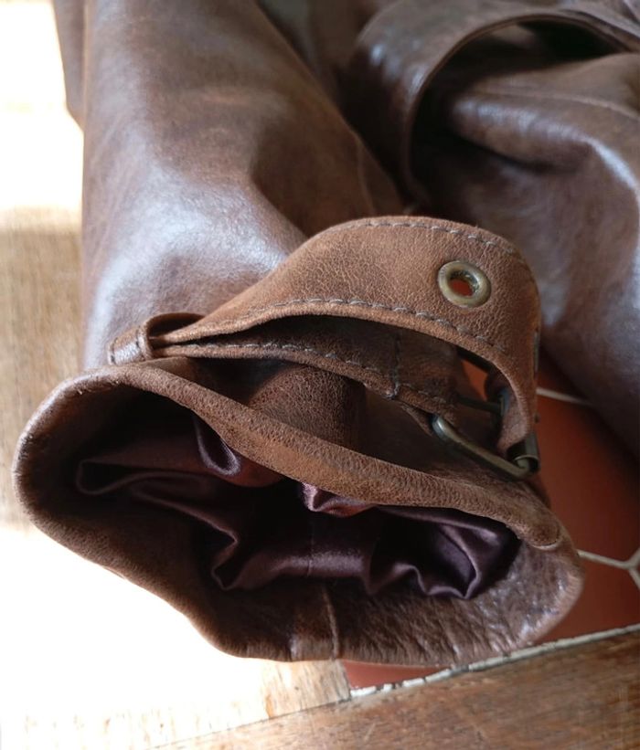 Veste en cuir Rebel by Rhino & pelle - photo numéro 10