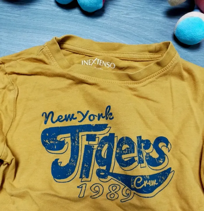 T shirt manches longues moutarde New York 3 ans In extenso - photo numéro 2