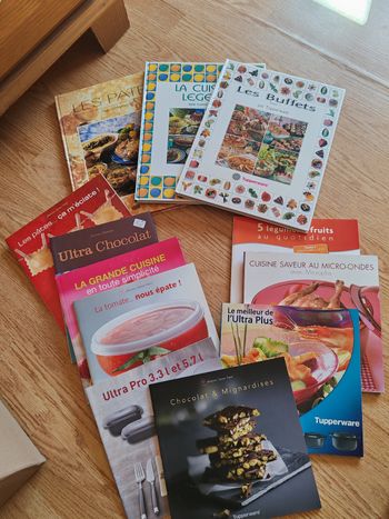 Lot de livres Tupperware
