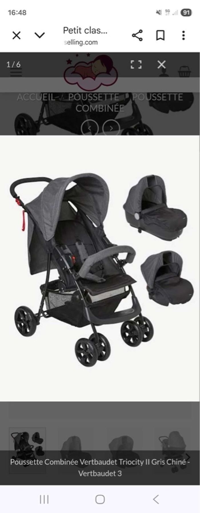Poussette trio verbaudet - photo numéro 5