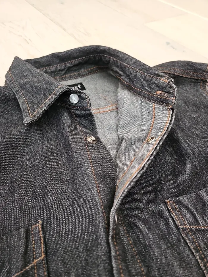 Chemise sans manches en jean taille M - photo numéro 7