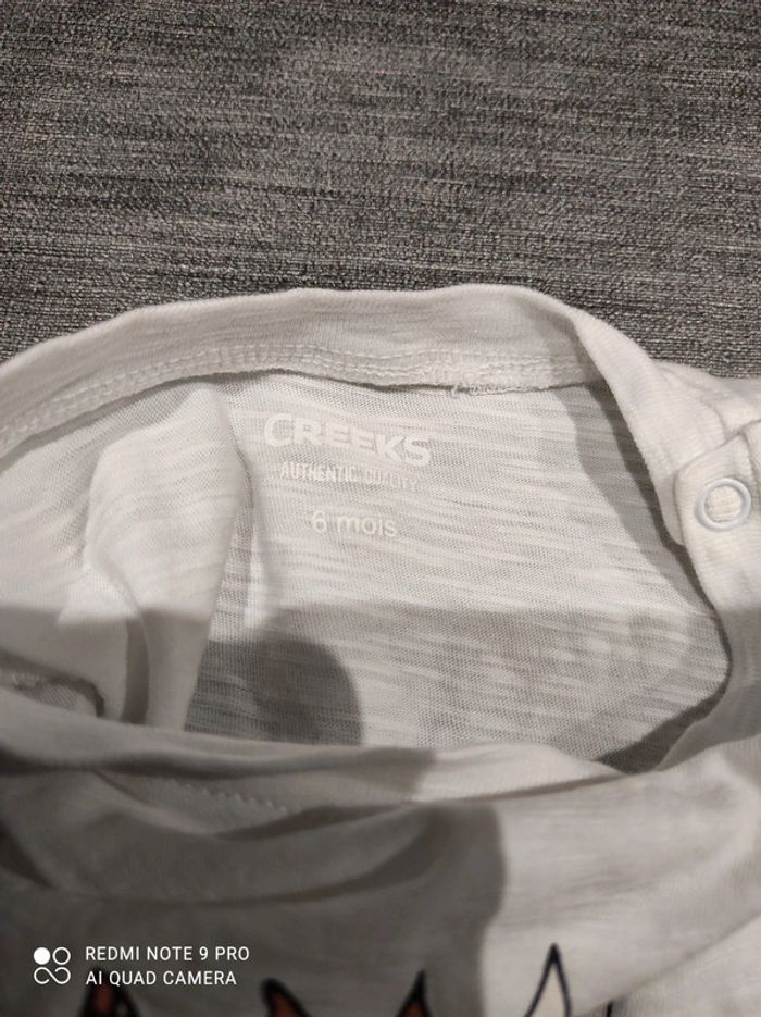 Tee shirt Creeks 6 mois - photo numéro 3