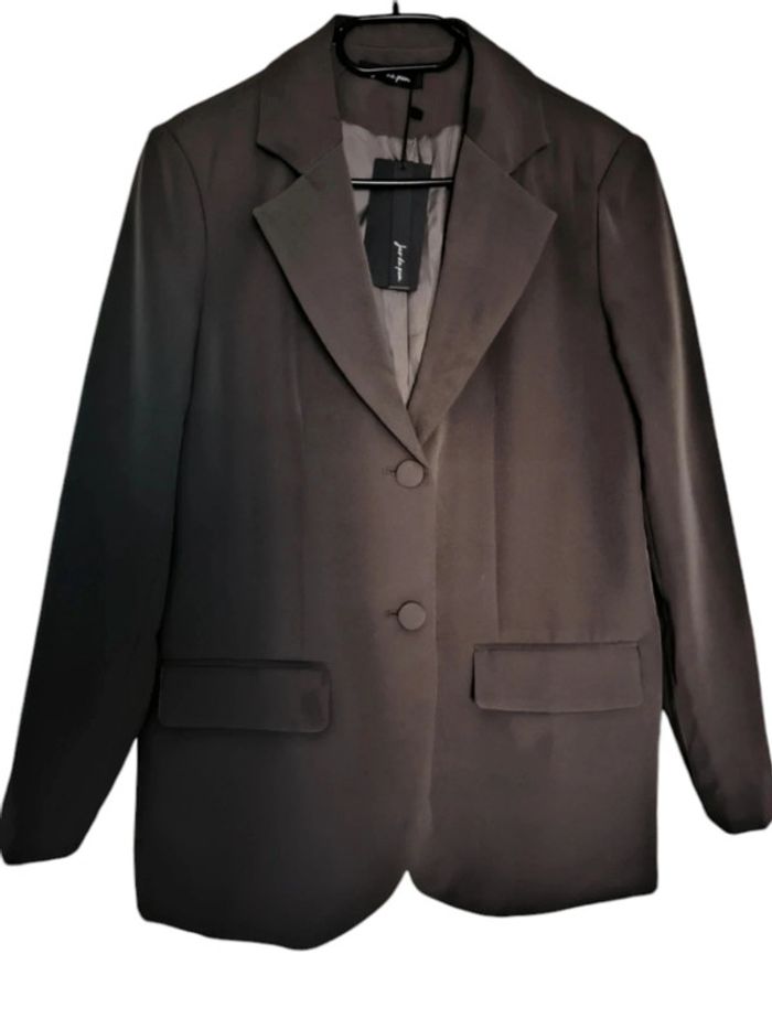 Tailleur marron taille S pantalon droit