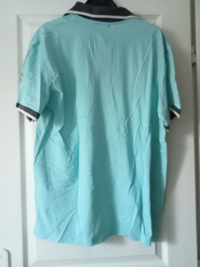 polo bleu-vert atlas neuf sans étiquette taille XL - photo numéro 3
