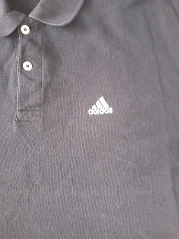 Polo Noir Adidas taille L - photo numéro 3