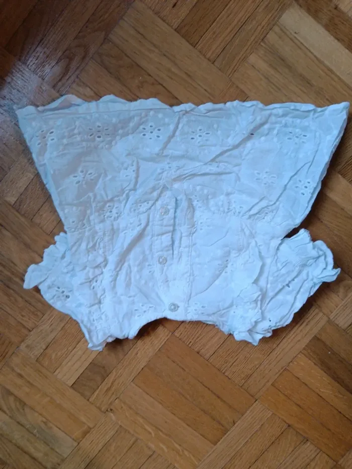 Chemise brodée blanche Primark 3mois 62cm - photo numéro 3