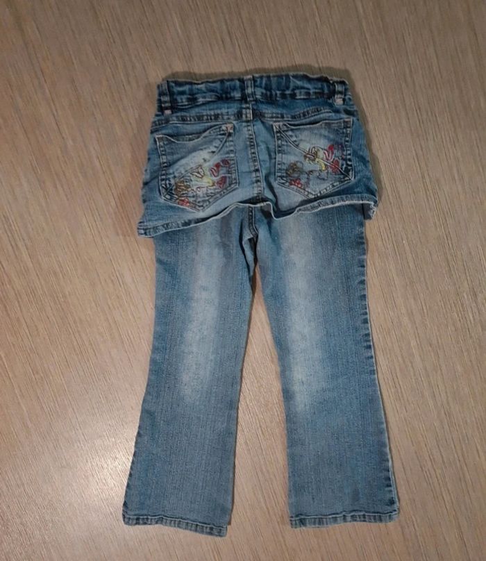 Jeans patte d'éléphant avec jupe 6 ans - photo numéro 2