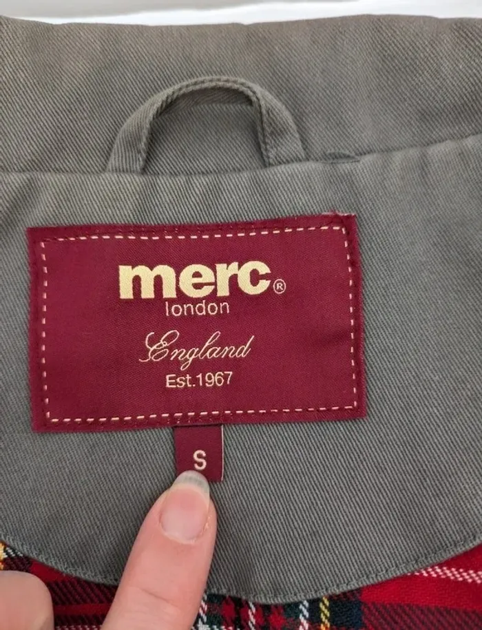 Veste Harrington grise zippée - MERC London - taille S - photo numéro 9