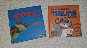 Lot de 2 livres les animaux les plus bizarres et malins