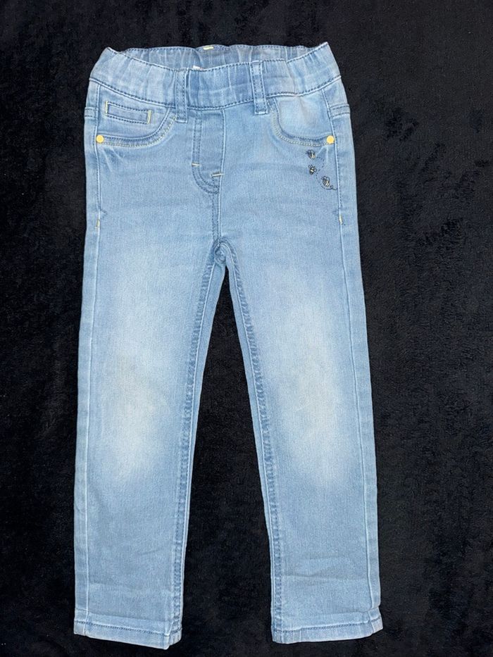 Lot 2 jeans réglable à la taille Fille 3 ans / 98cm - photo numéro 3