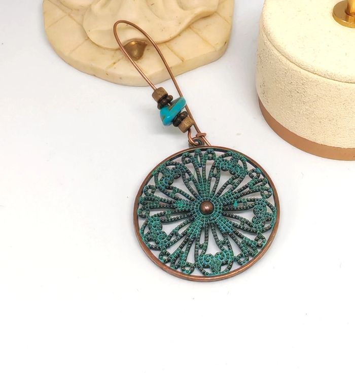 Boucles d'oreilles pendantes - photo numéro 2