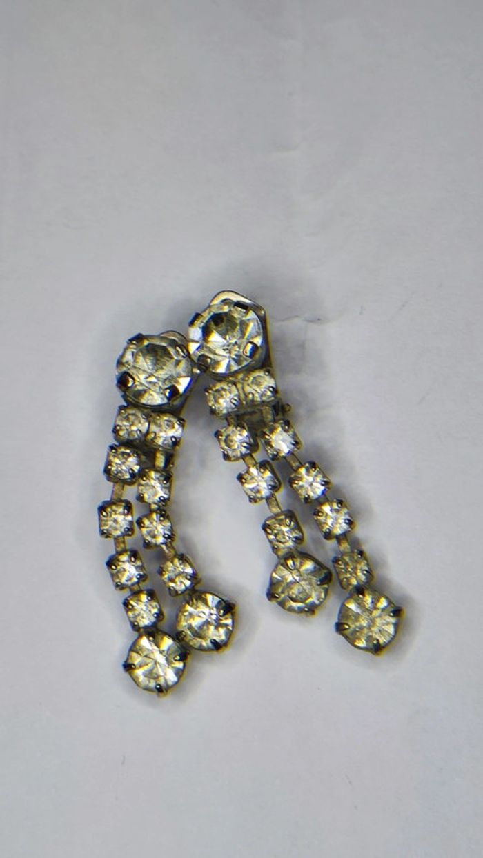 Clips d'oreilles strass - photo numéro 2