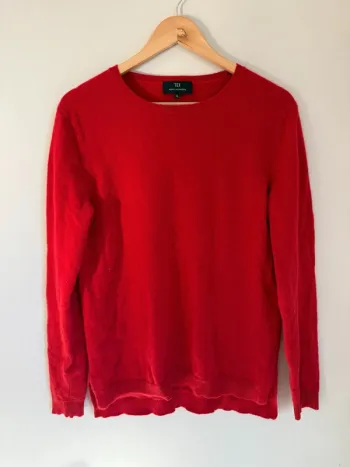 Pull rouge 100% cachemire
