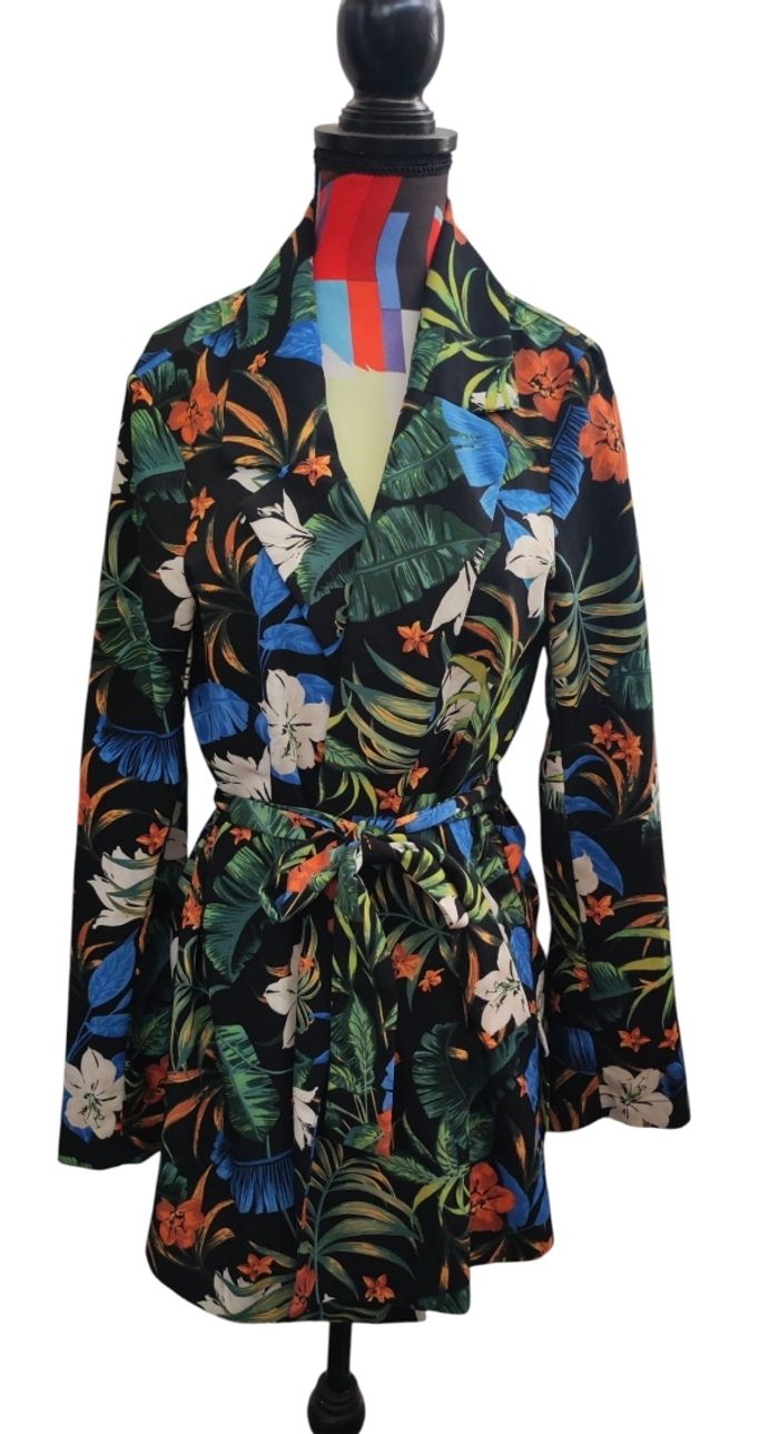 Kimono imprimée végétaux taille M