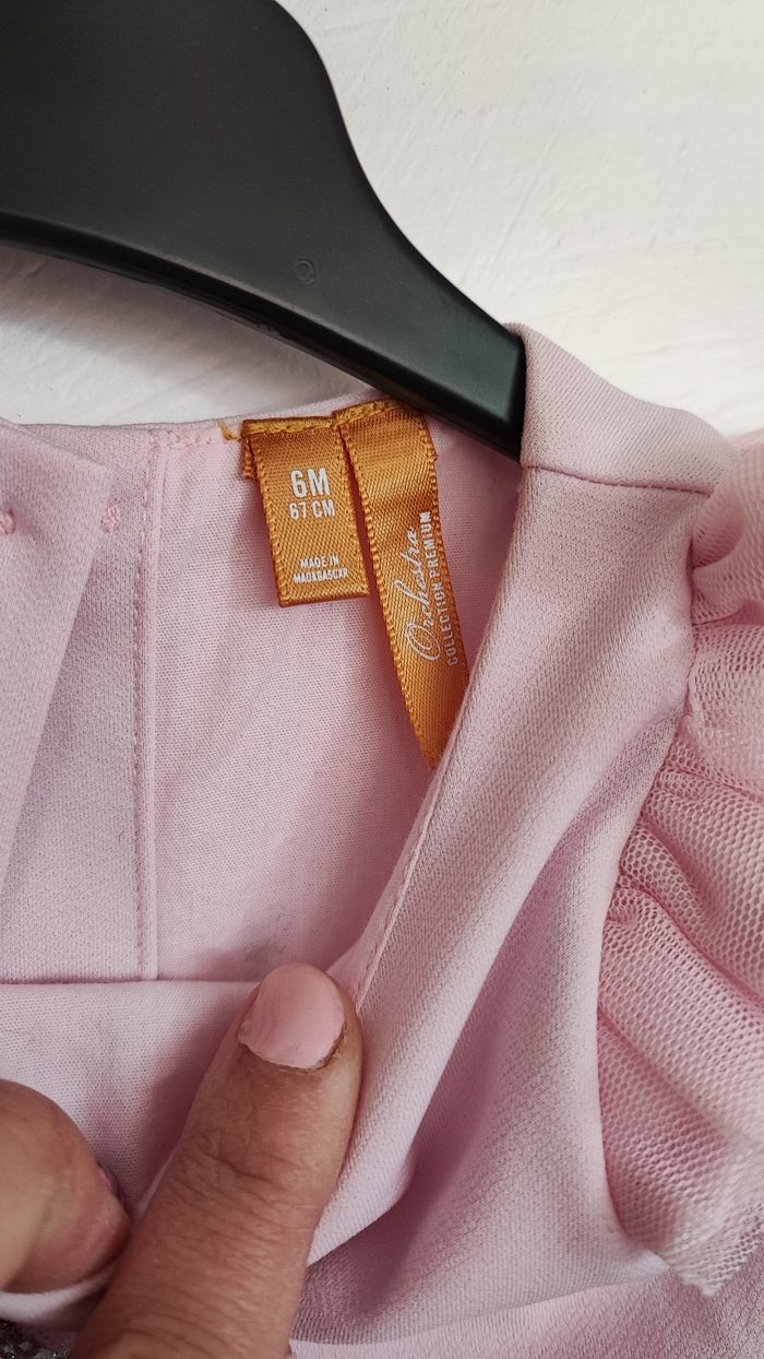 Robe rose or orchestra 6 mois - photo numéro 3