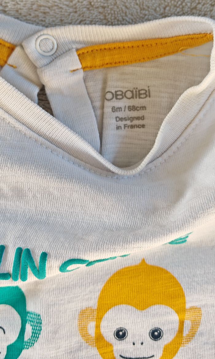 Tee-shirt vert singe - photo numéro 2