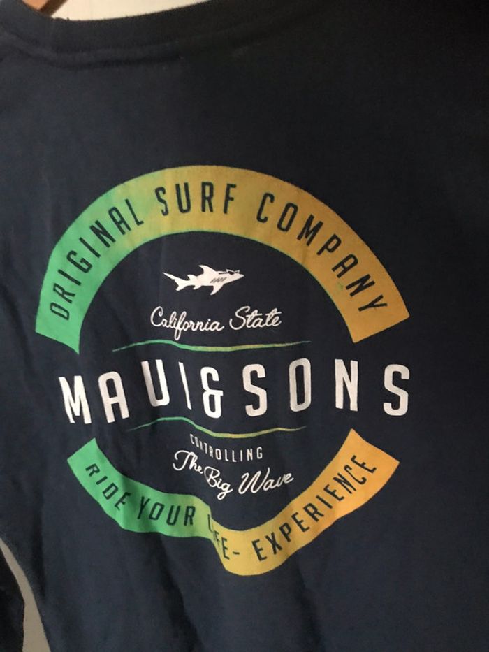 T-shirt manches longues marque Maui and sons taille 10 ans - photo numéro 15