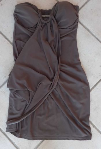 Robe bustier kaki