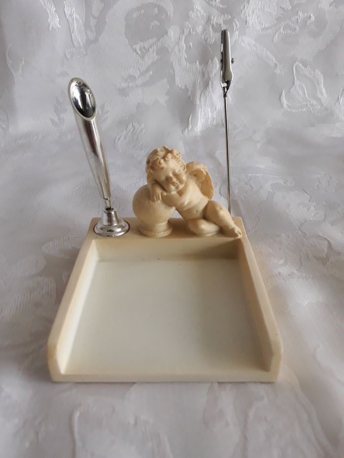 Faby27800 Porte post'it Ange avec son porte crayon et pince pour photo - photo numéro 3