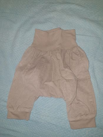 Pantalon serwal velours