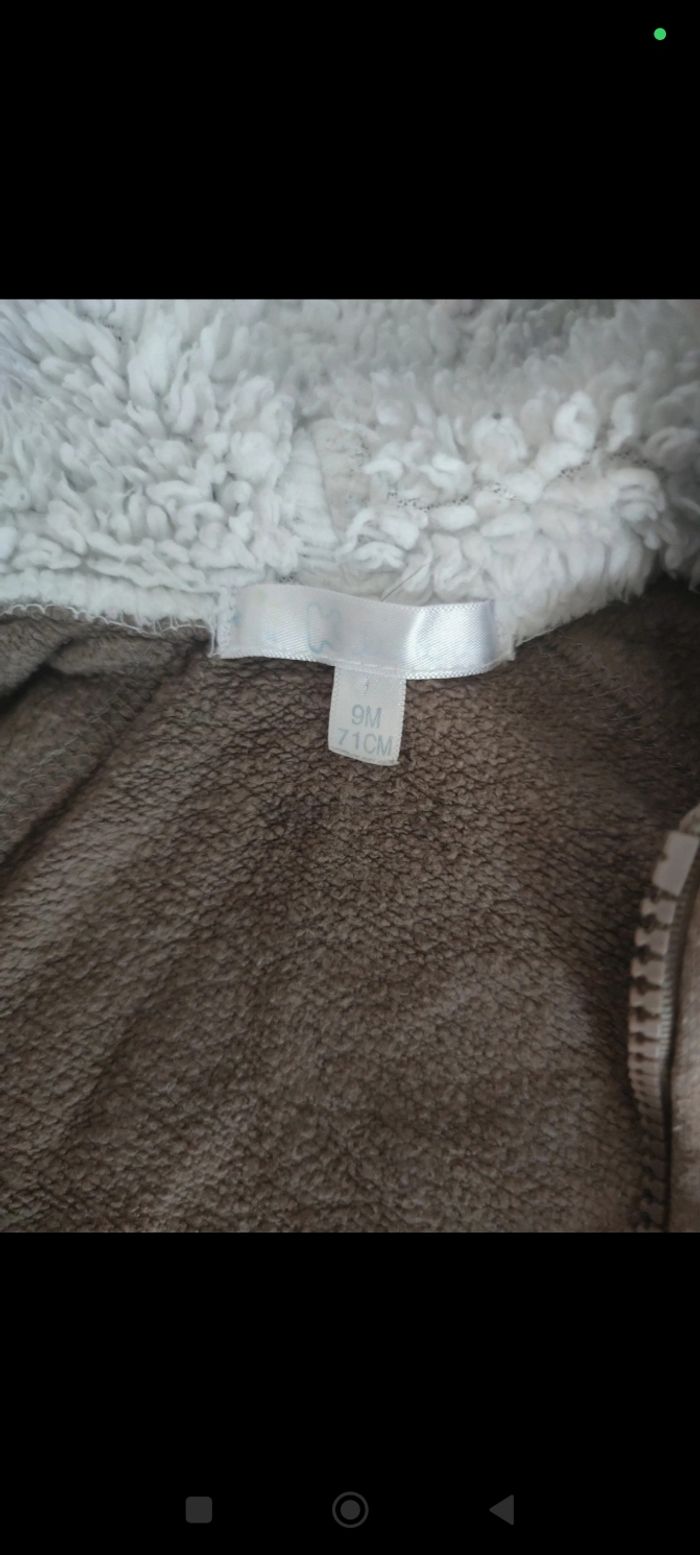 Lot 2 vestes gilets 9 mois a capuche manches longues garçon TAO kitchoun - photo numéro 4