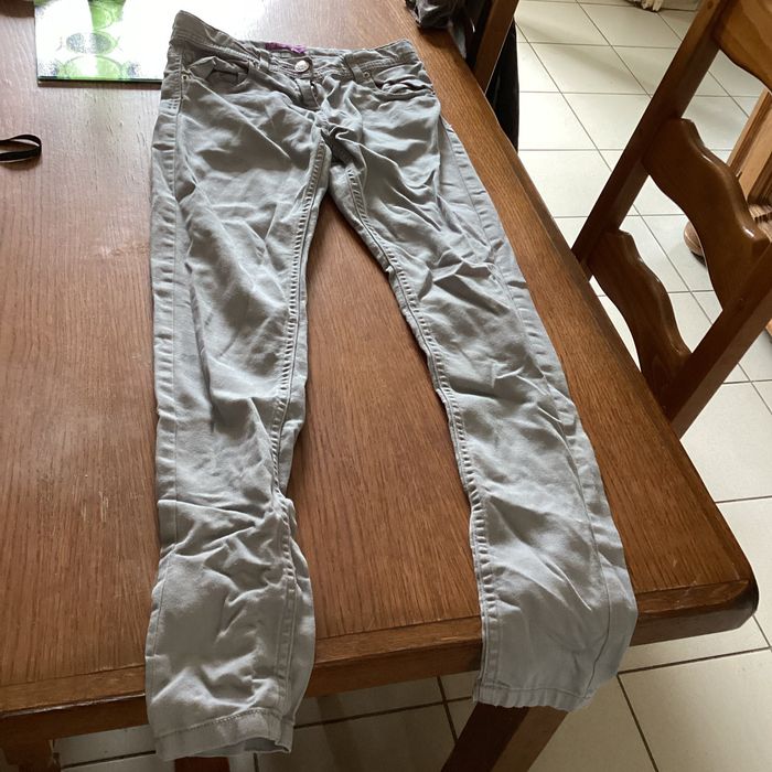 Jeans slim gris 12ans