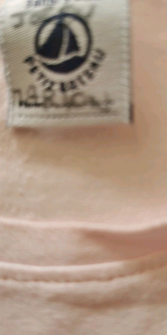 Tee-shirt enfant Petit bateau rose pale 3ans - photo numéro 2