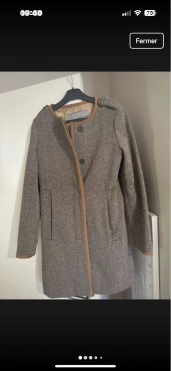 Manteau long taille s  peu porté