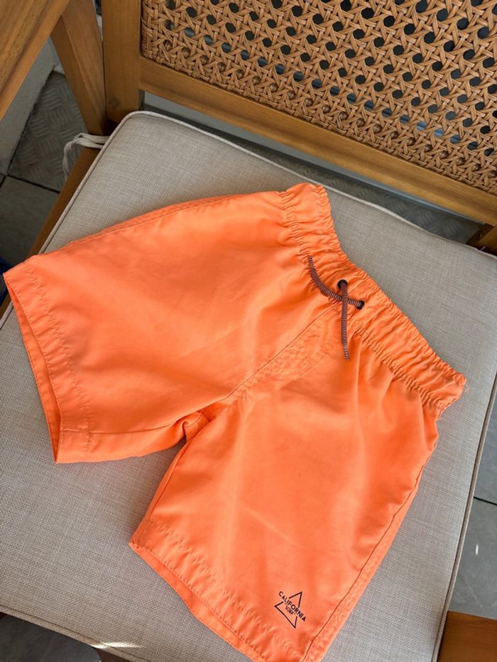 Short de bain orange