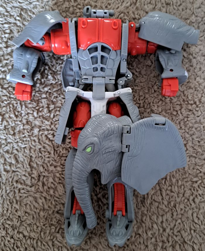 🪆 Figurine Transformers Beast Wars Ironhide éléphant Hasbro Takara 1996