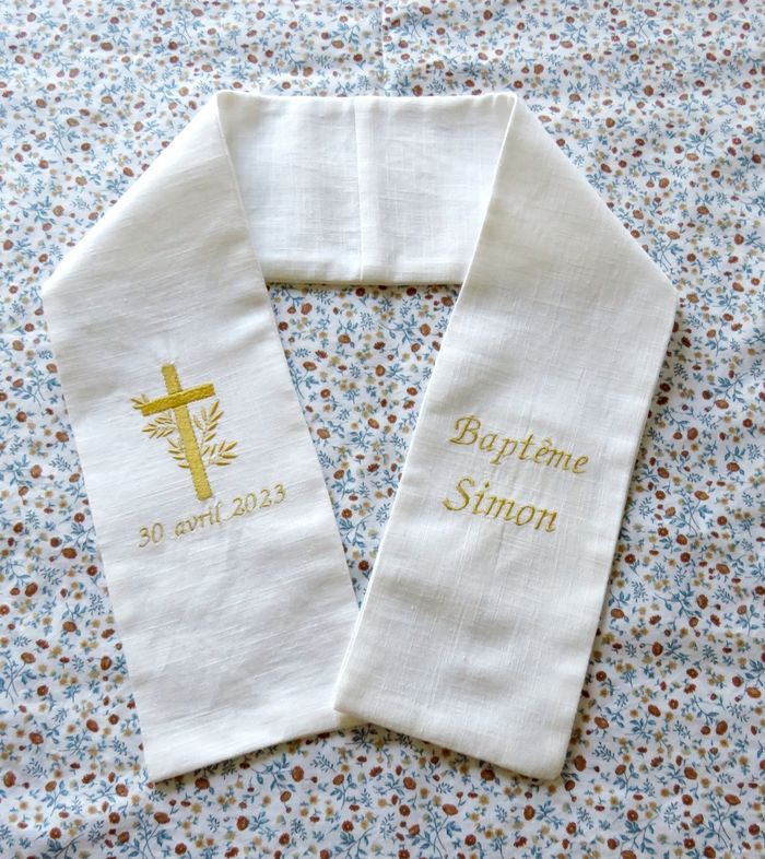 Étole de baptême - photo numéro 5