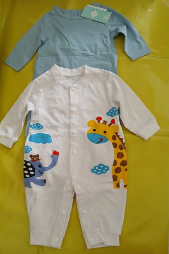 lot 2 pyjamas garcon en coton 60 cm 3 mois