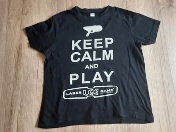 T-shirt Keep calm and play, Taille 10 ans, 130 - 140 cm