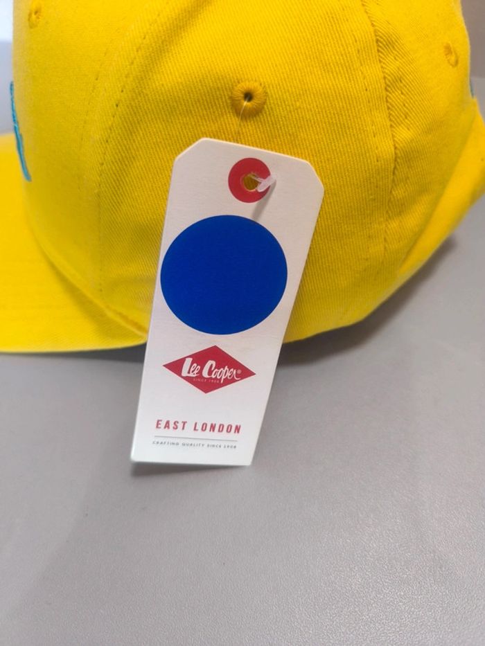 Casquette jaune bleu Lee Cooper logo brodé neuve avec étiquette - photo numéro 6