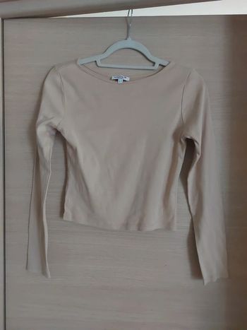 Top beige  manches longues