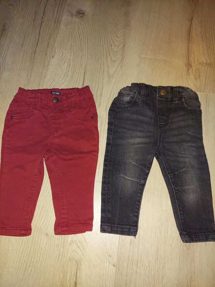 2 jeans 6 mois tbe