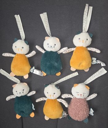 Lot de 6 doudous chat sensoriels- Kaloo