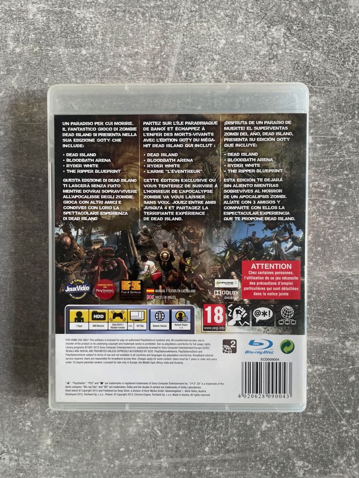 Jeu pour Sony PS3, Dead island game of the year edition en français. - photo numéro 3